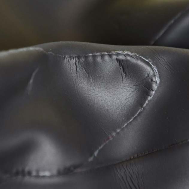 close up of a triathlon suit repair