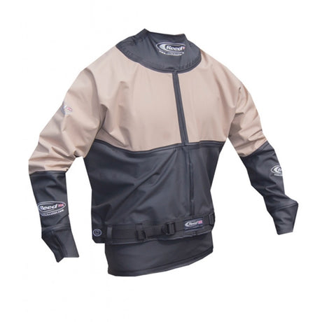 Flesh and black colour aquatherm long sleeve cag with logos on both arms and the neck.